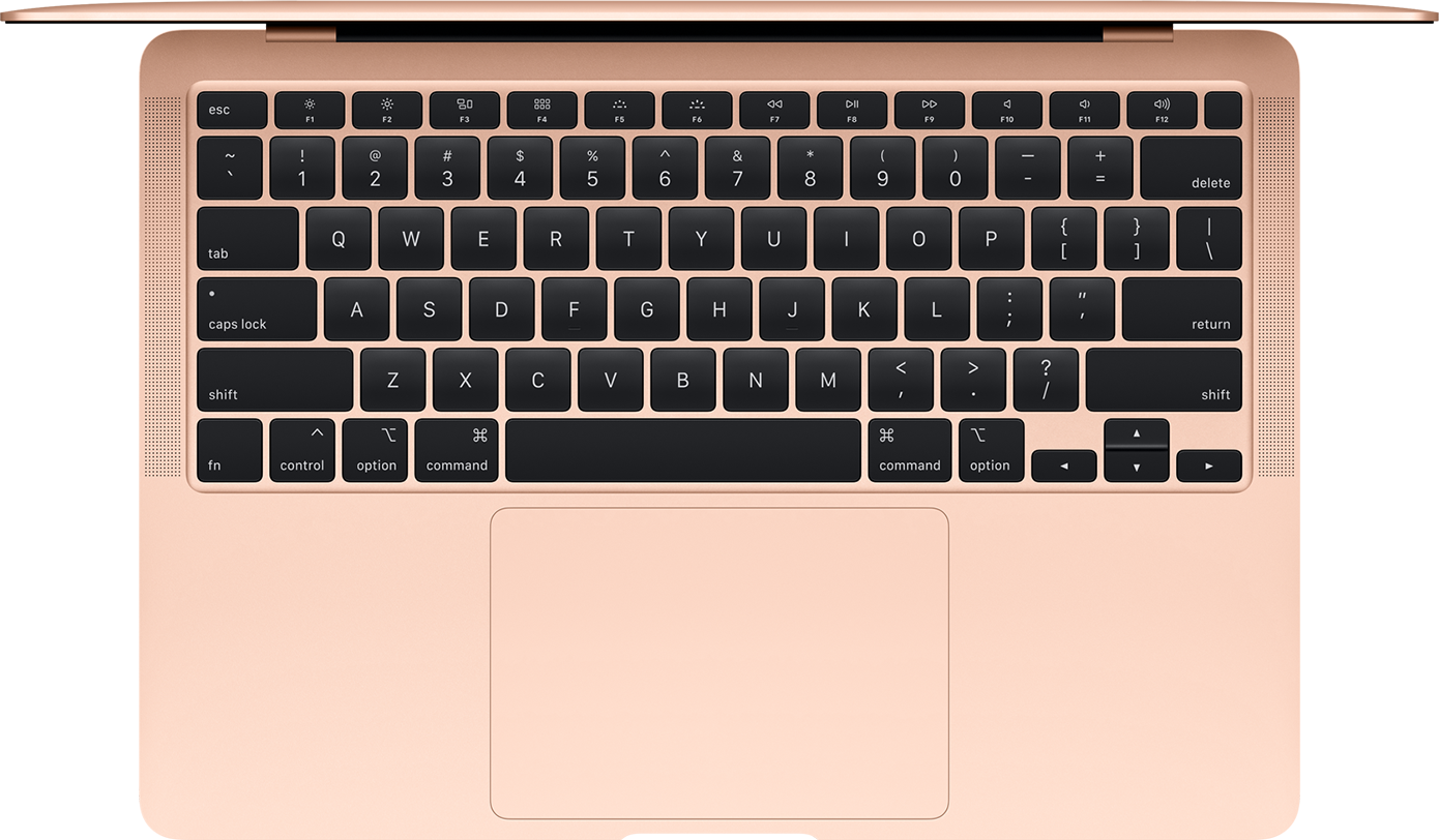 Det är en fröjd att arbeta på MacBook Air 2020's tangentbord
