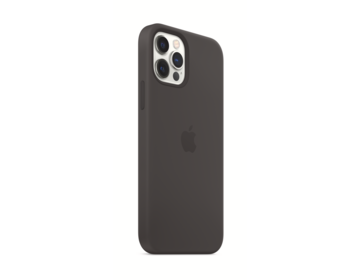 Apple iPhone 12 och 12 Pro Silikonskal med MagSafe Svart