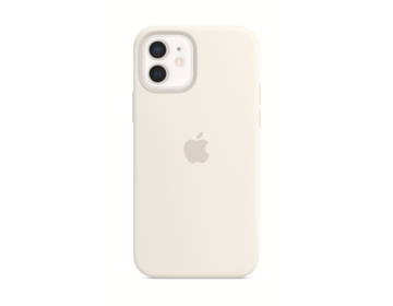 Apple iPhone 12 och 12 Pro Silikonskal med MagSafe Vit