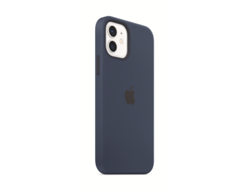 Apple iPhone 12 och 12 Pro Silikonskal med MagSafe Djupblå Marin