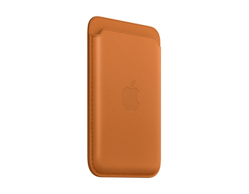 Apple iPhone-plånbok i läder med MagSafe Gyllenbrun