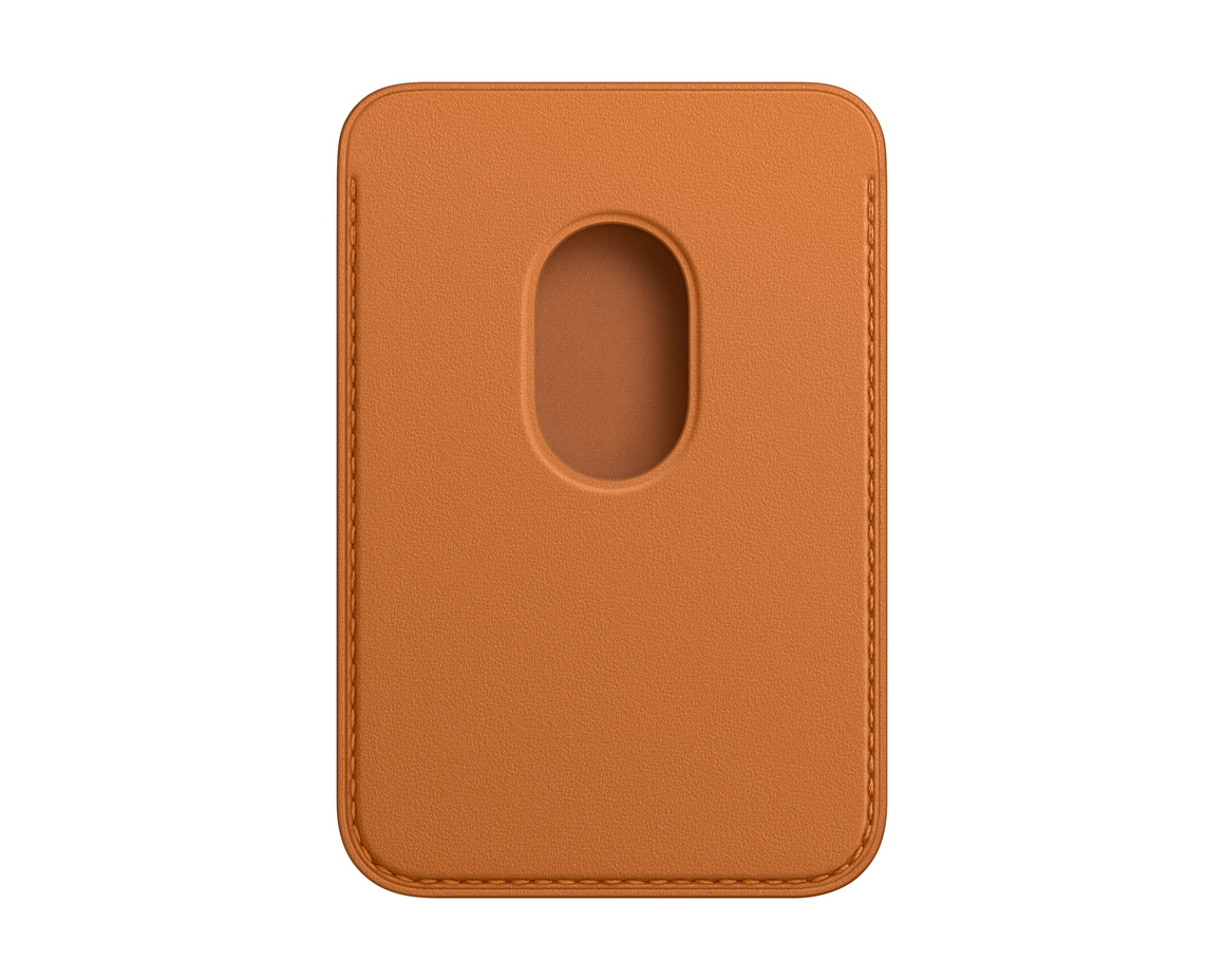 Apple iPhone-plånbok i läder med MagSafe Gyllenbrun