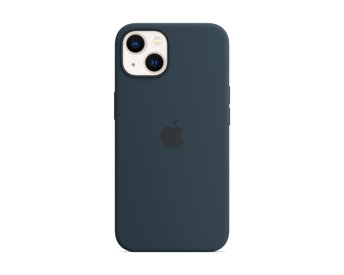 Apple iPhone 13 Silikonskal med MagSafe Bläckblå