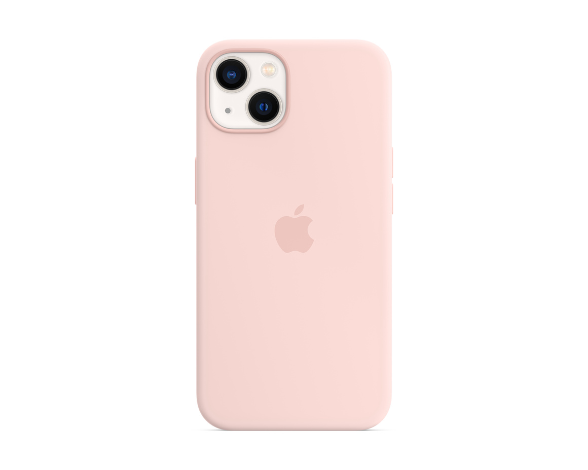 Apple iPhone 13 Silikonskal med MagSafe Kritrosa