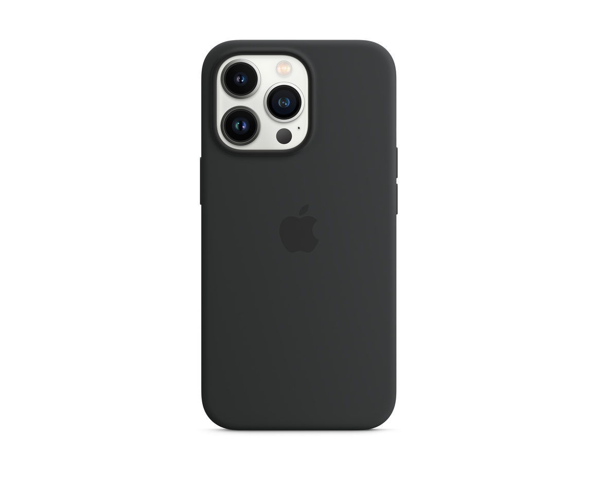 Apple iPhone 13 Pro Silikonskal med MagSafe Midnatt