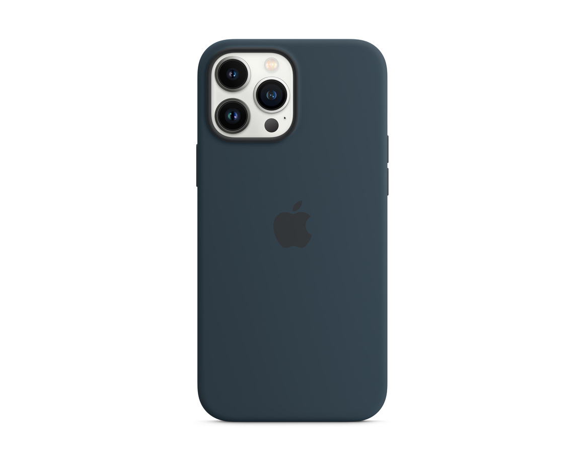 Apple iPhone 13 Pro Max Silikonskal med MagSafe Bläckblå