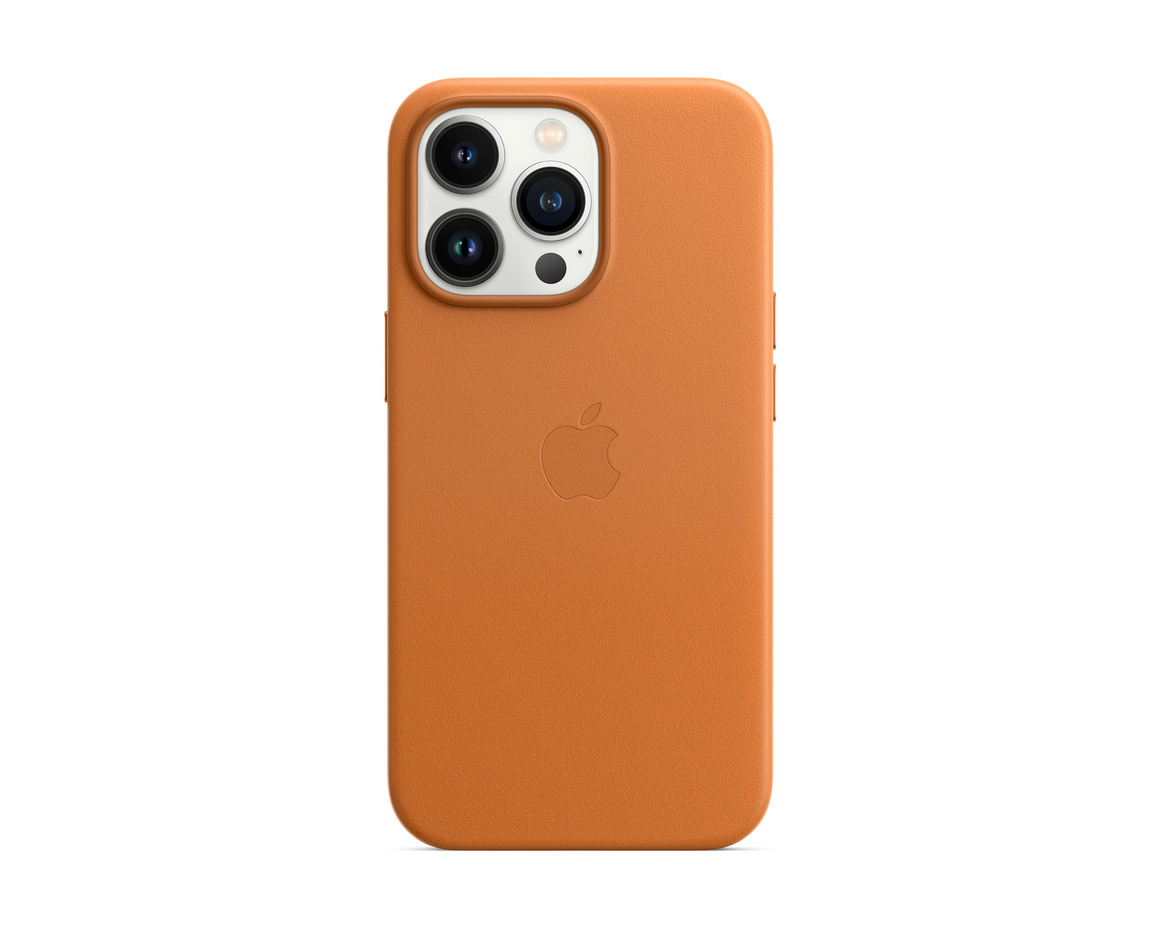 Apple iPhone 13 Pro Läderskal med MagSafe Gyllenbrun