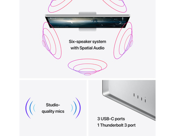 Apple Studio Display nanotextur, justerbar lutning och höjd