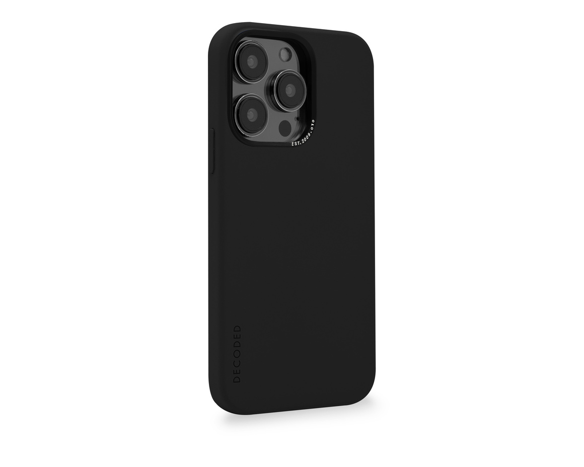 Decoded AntiMicrobial Silicone Backcover iPhone 14 Pro Charcoal