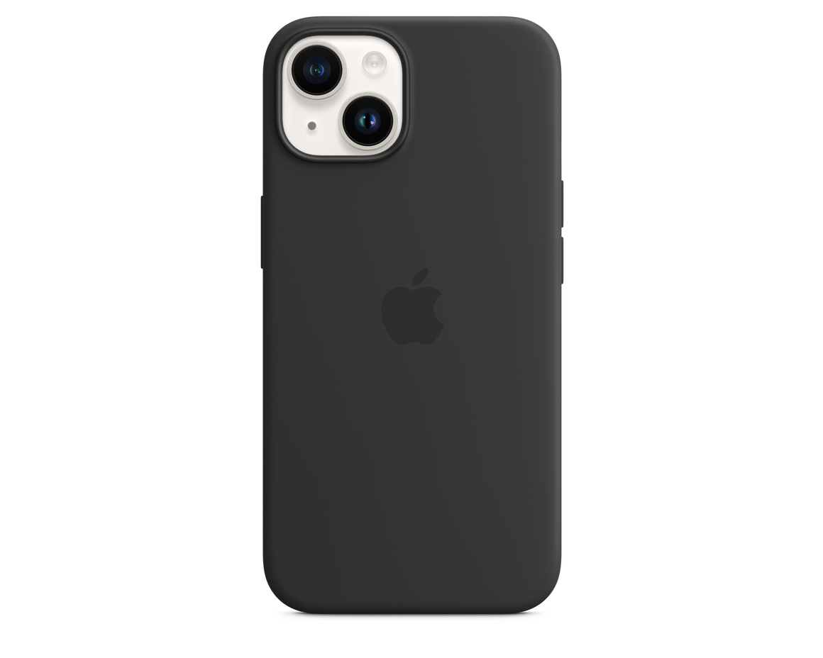 Apple iPhone 14 Silikonskal med MagSafe Midnatt