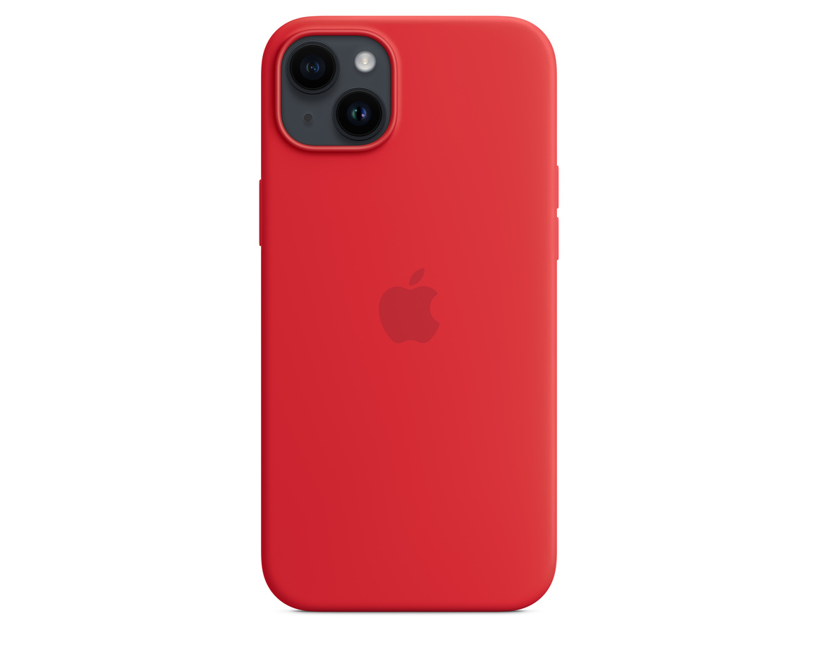 Apple iPhone 14 Plus Silikonskal med MagSafe (PRODUCT)RED
