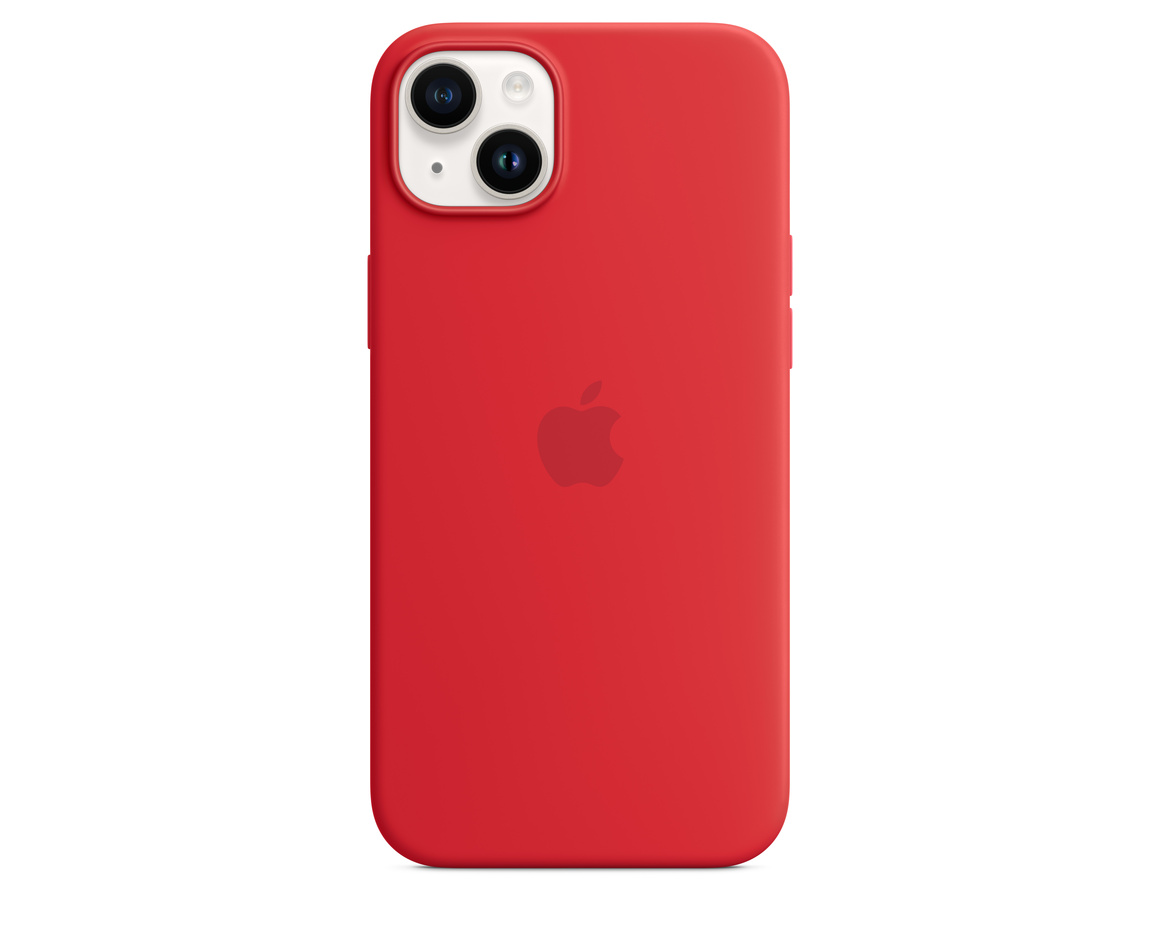 Apple iPhone 14 Plus Silikonskal med MagSafe (PRODUCT)RED