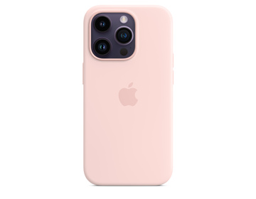 Apple iPhone 14 Pro Silikonskal med MagSafe Kritrosa