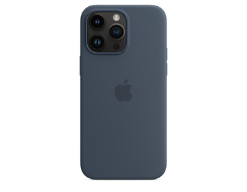Apple iPhone 14 Pro Max Silikonskal med MagSafe Stormblå