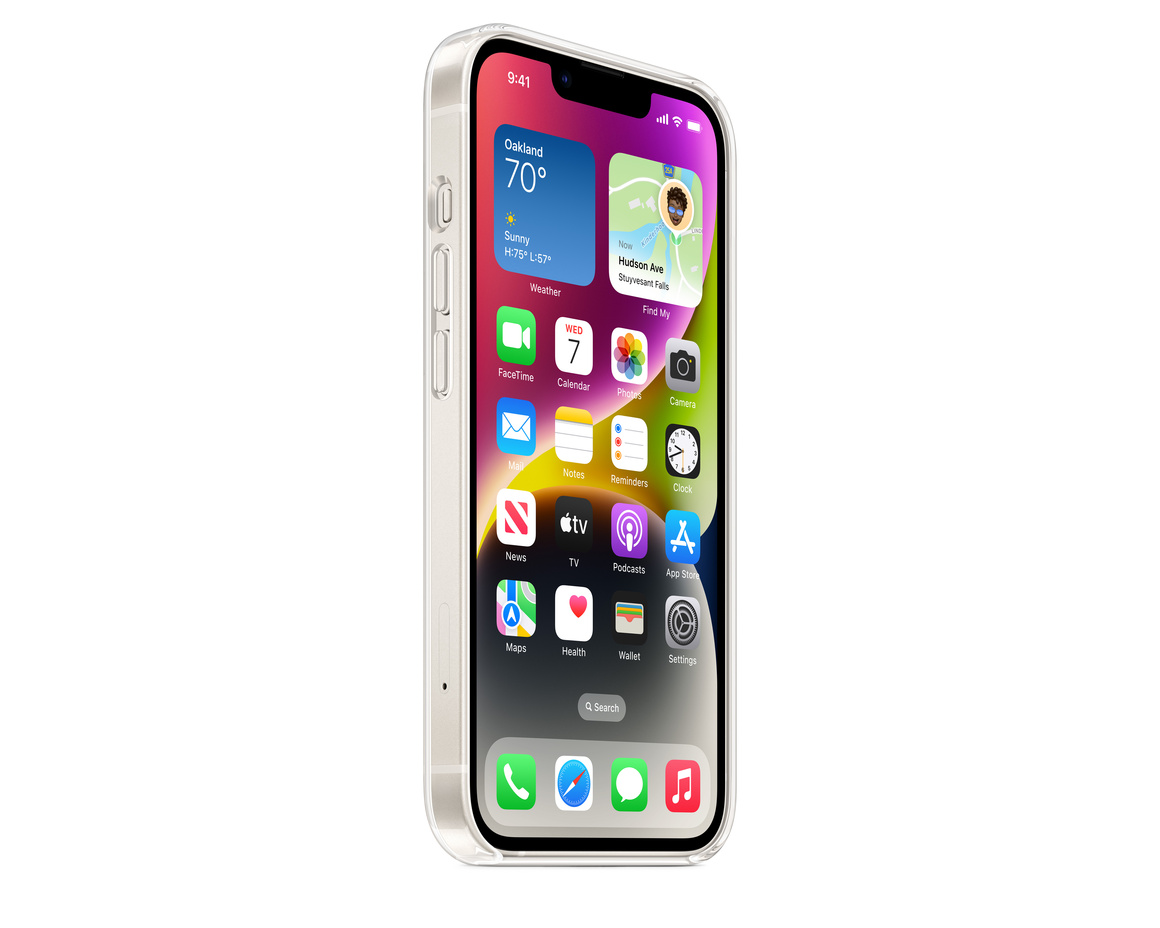 Apple iPhone 14 Plus Transparent skal med MagSafe