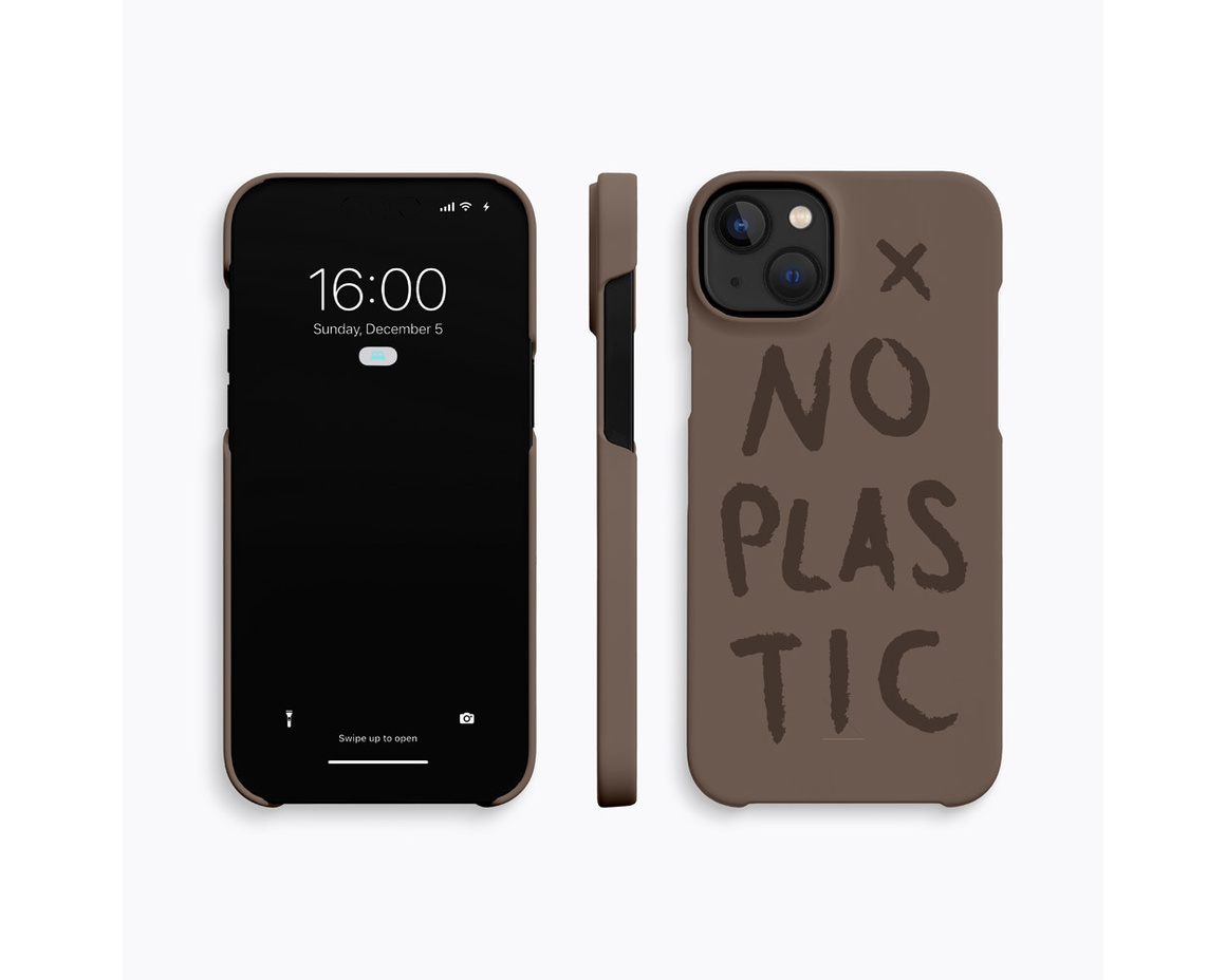 Agood case for iPhone 14 Plus Earth Brown No Plastic