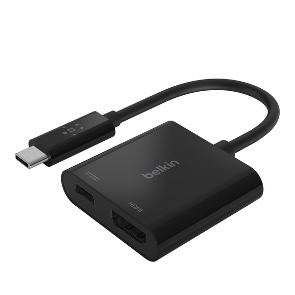 Belkin USB-C till HDMI adapter med USB-C 60W PD laddningsport