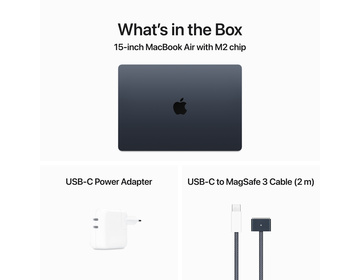 MacBook Air 15" M2 8-core CPU, 10-core GPU/8GB/256GB SSD - Midnatt