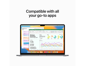 MacBook Air 15" M2 8-core CPU, 10-core GPU/8GB/512GB SSD - Rymdgrå