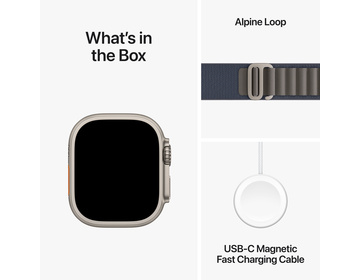 Apple Watch Ultra 2 med Bergsloop Blå Small