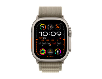 Apple Watch Ultra 2 med Bergsloop Oliv Small