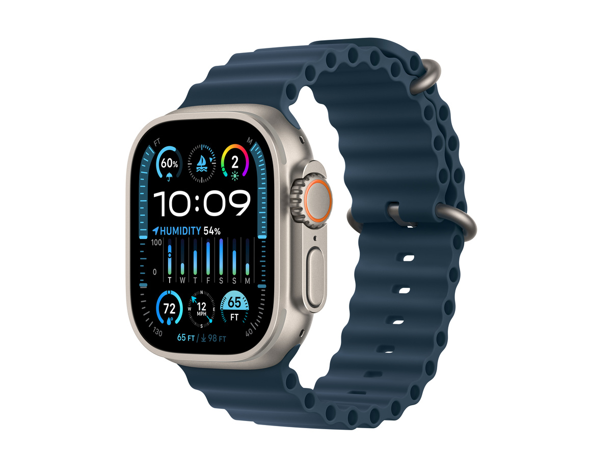 Apple Watch Ultra 2 med Havsband Blå