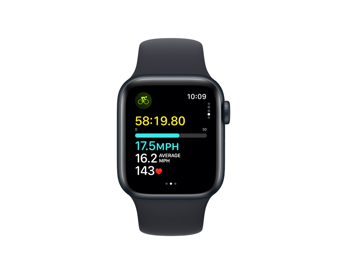 Apple Watch SE 2023 Midnatt 40mm GPS M/L