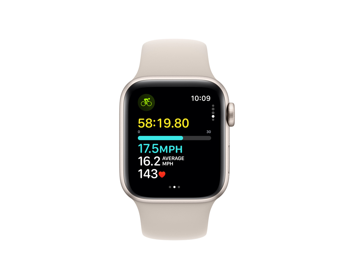 Apple Watch SE 2023 Stärnglans 40mm GPS M/L