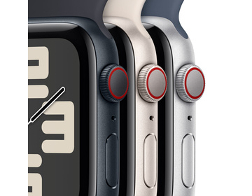 Apple Watch SE 2023 Midnatt 44mm GPS + Cellular S/M