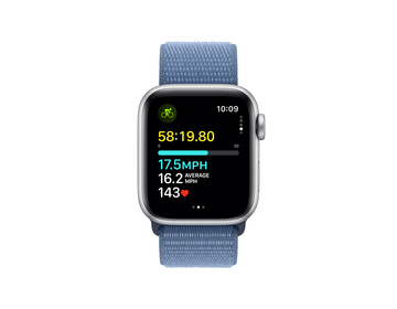 Apple Watch SE 2023 med Sportloop Silver 40mm GPS