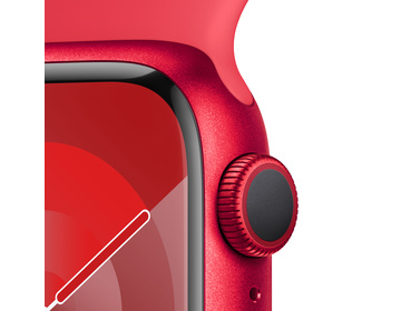 Apple Watch Series 9 Aluminiumboett (PRODUCT)RED 41mm GPS S/M