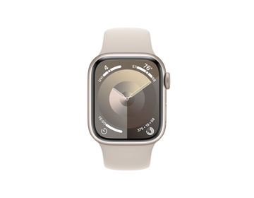Apple Watch Series 9 Aluminiumboett Stjärnglans 45mm GPS + Cellular M/L