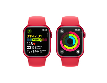 Apple Watch Series 9 Aluminiumboett (PRODUCT)RED 41mm GPS + Cellular S/M