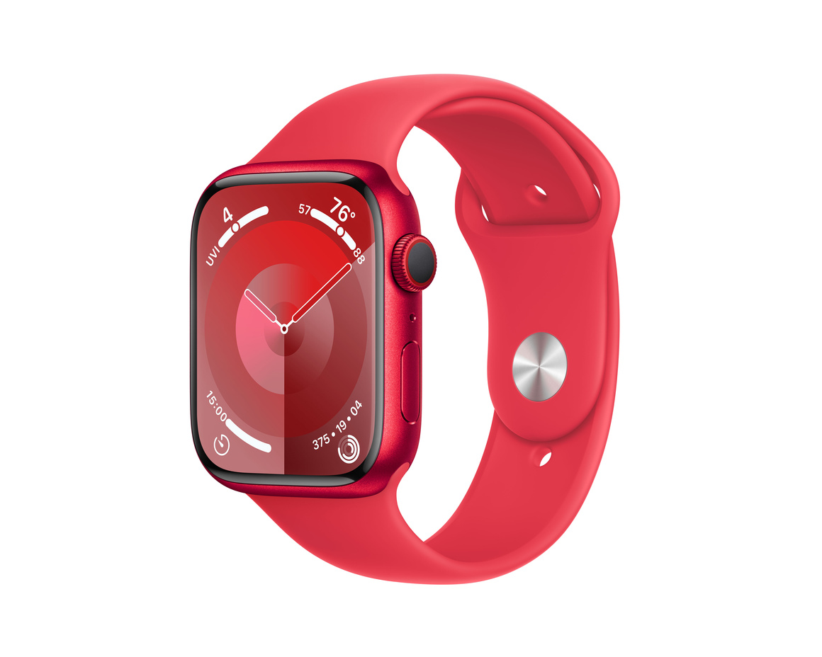 Apple Watch Series 9 Aluminiumboett (PRODUCT)RED 45mm GPS + Cellular M/L