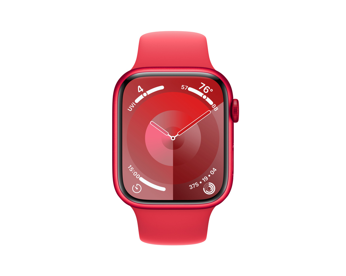 Apple Watch Series 9 Aluminiumboett (PRODUCT)RED 45mm GPS + Cellular M/L
