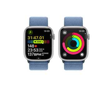 Apple Watch Series 9 Aluminium med Sportloop Silver 45mm GPS