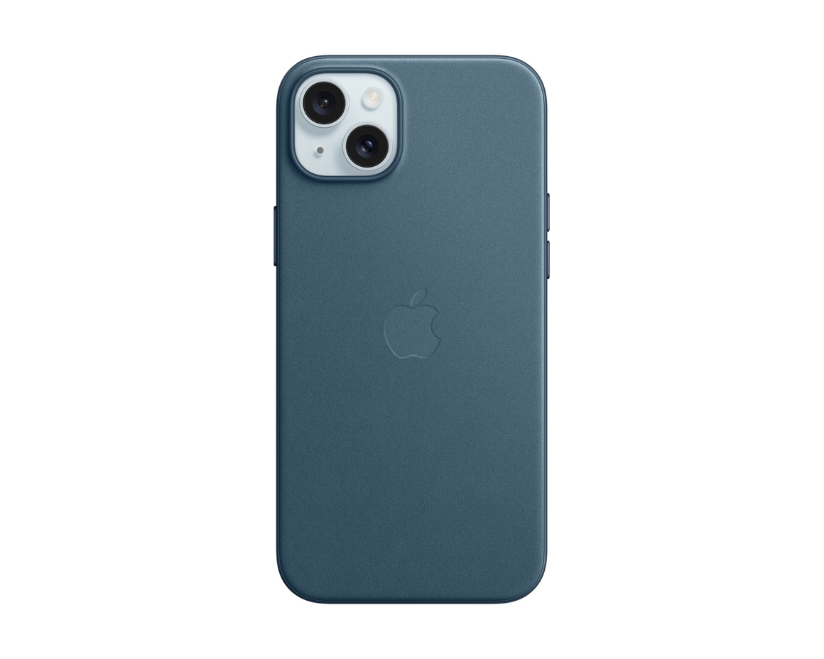Apple iPhone 15 Plus FineWoven-skal med MagSafe Stillahavsblå