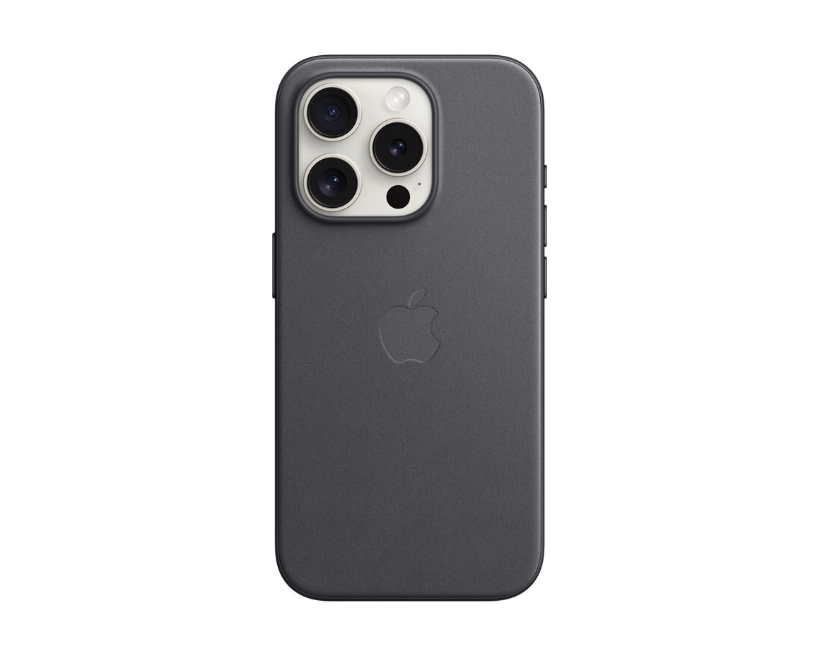 Apple iPhone 15 Pro FineWoven-skal med MagSafe Svart