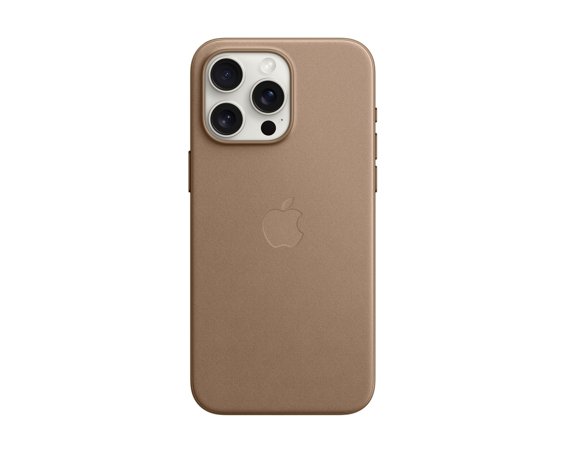 Apple iPhone 15 Pro Max FineWoven-skal med MagSafe Mullvadsbrun