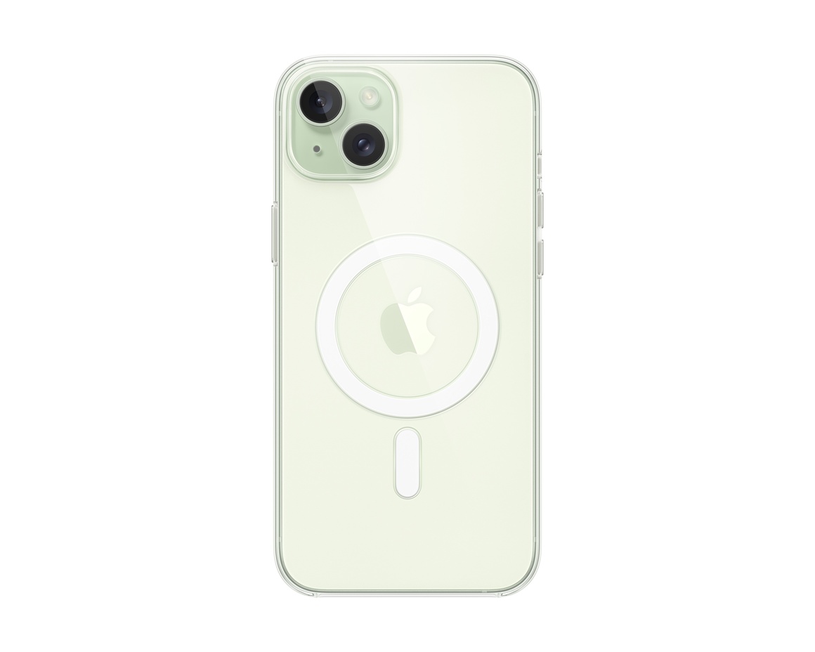 Apple iPhone 15 Plus Transparent skal med MagSafe