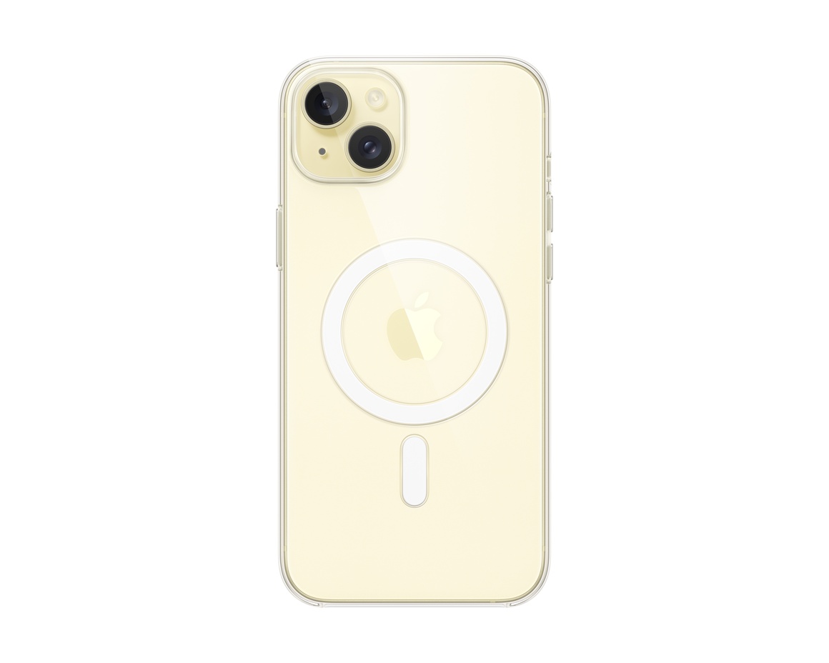 Apple iPhone 15 Plus Transparent skal med MagSafe