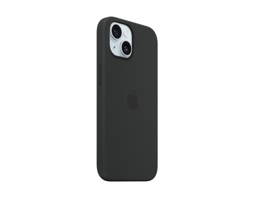 Apple iPhone 15 Silikonskal med MagSafe Svart