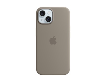 Apple iPhone 15 Silikonskal med MagSafe Lera