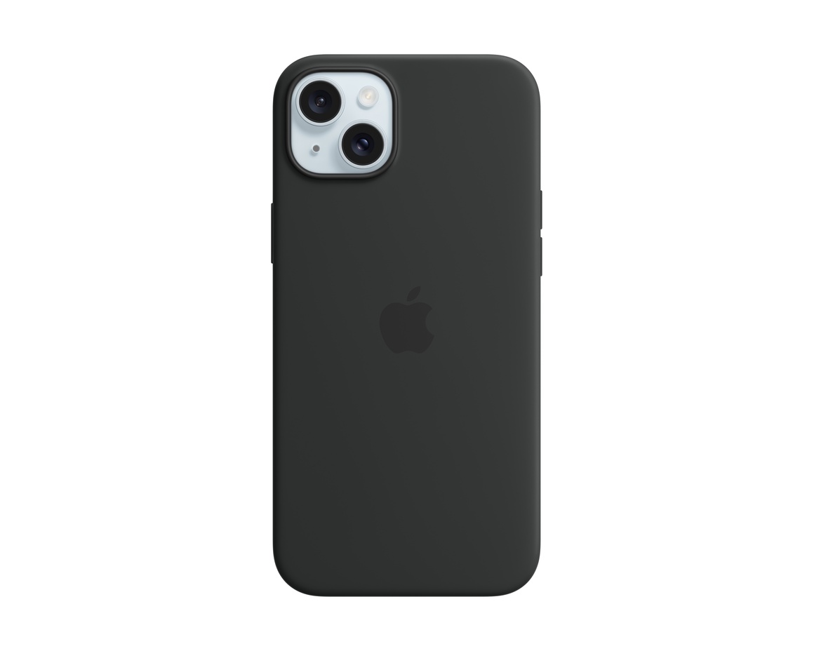 Apple iPhone 15 Plus Silikonskal med MagSafe Svart