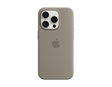 Apple iPhone 15 Pro Silikonskal med MagSafe Lera