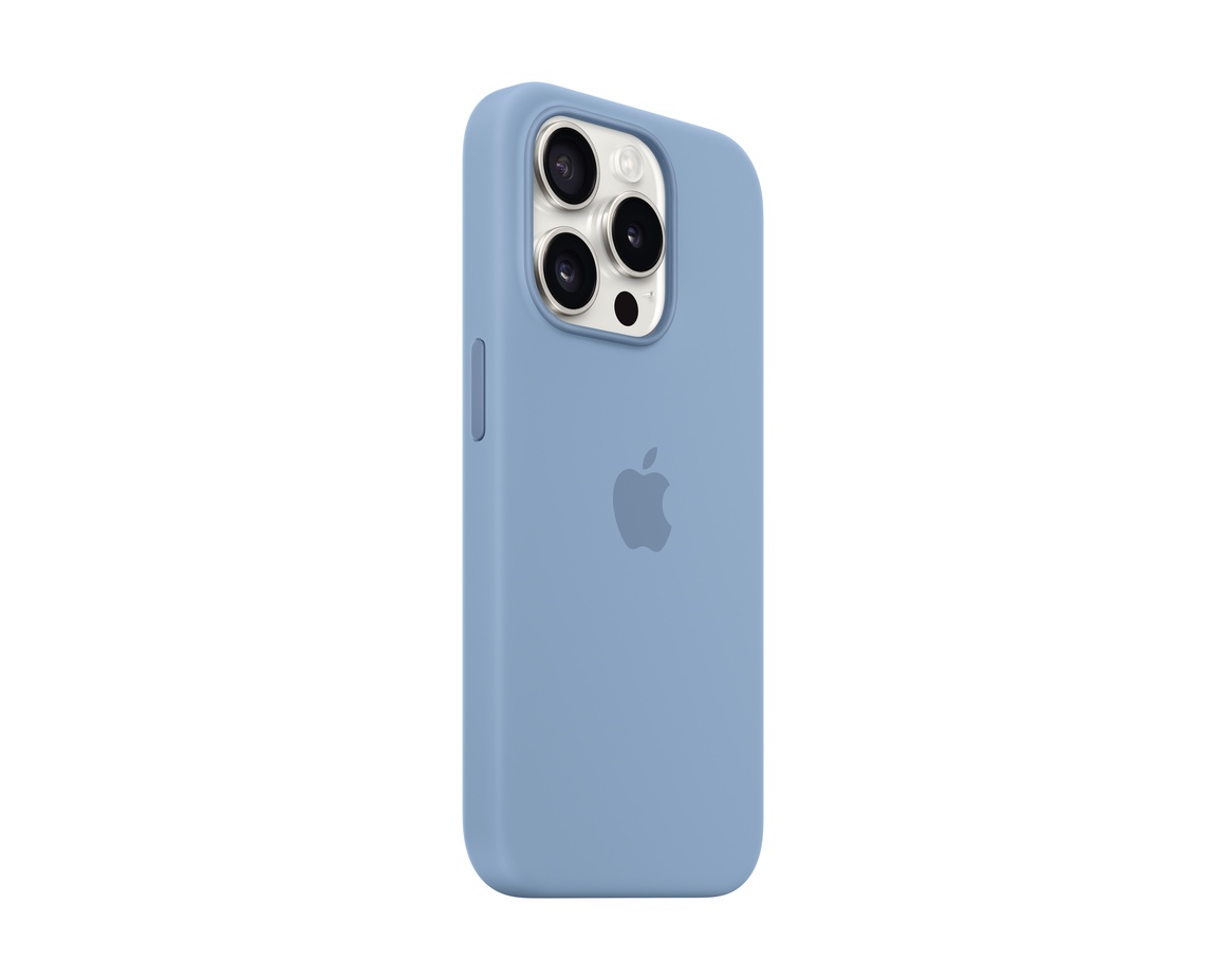 Apple iPhone 15 Pro Silikonskal med MagSafe Vinterblå