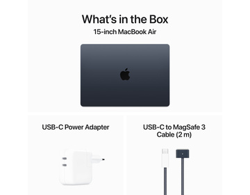 Macbook Air 15 M3 8-core CPU, 10-core GPU, 8GB/256GB SSD - Midnatt