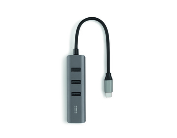 C&C - Link USB-C Hub med 3 USB-A-portar och Ethernet-port