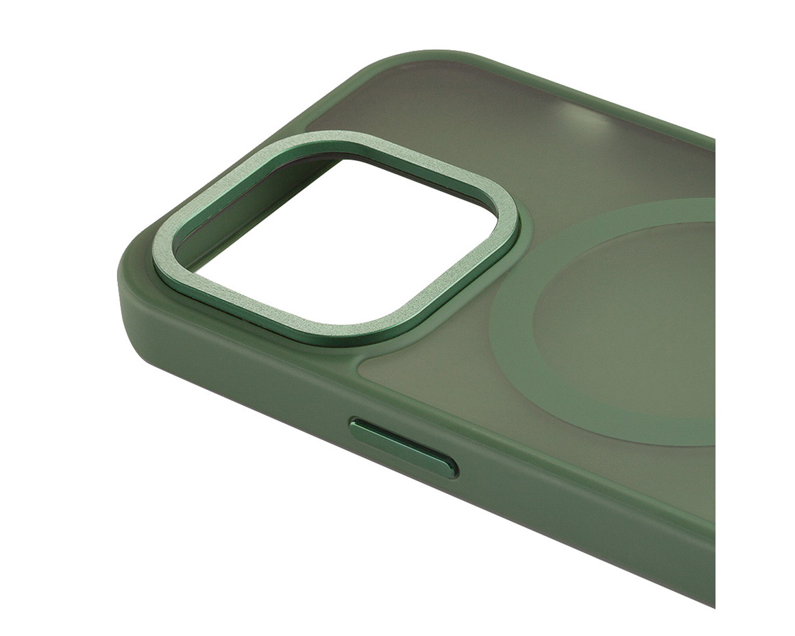 C&C - Berry skyddande skal med magnet för iPhone 15 Pro Green